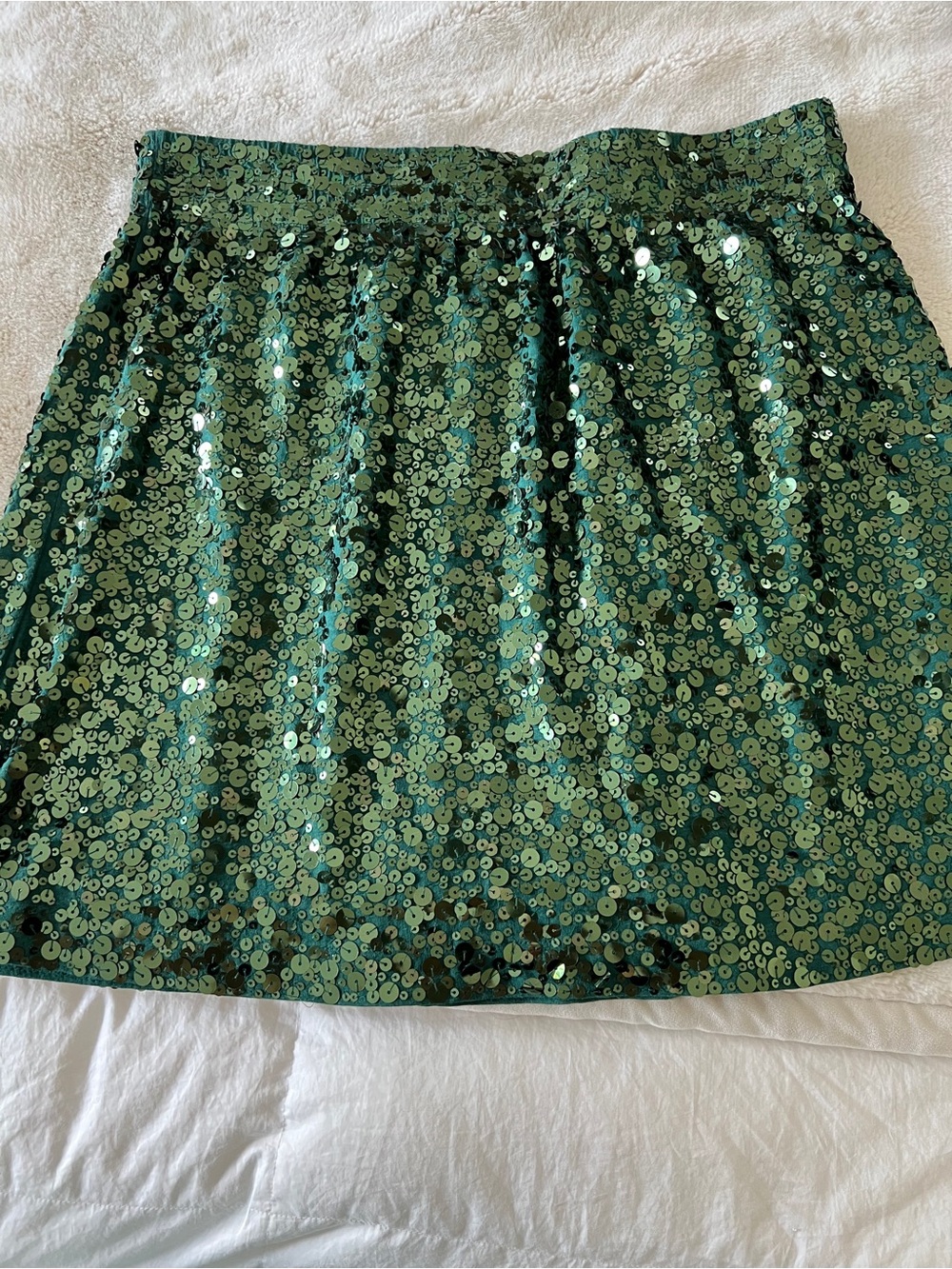 Garnet Hill-Sequin Mini Skirt